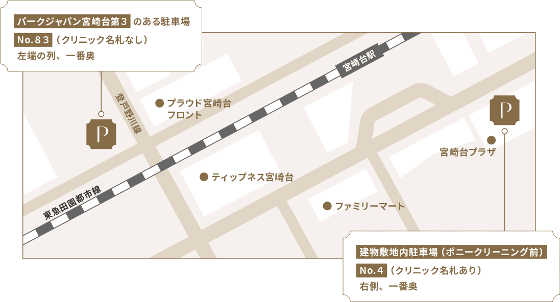 駐車場の地図